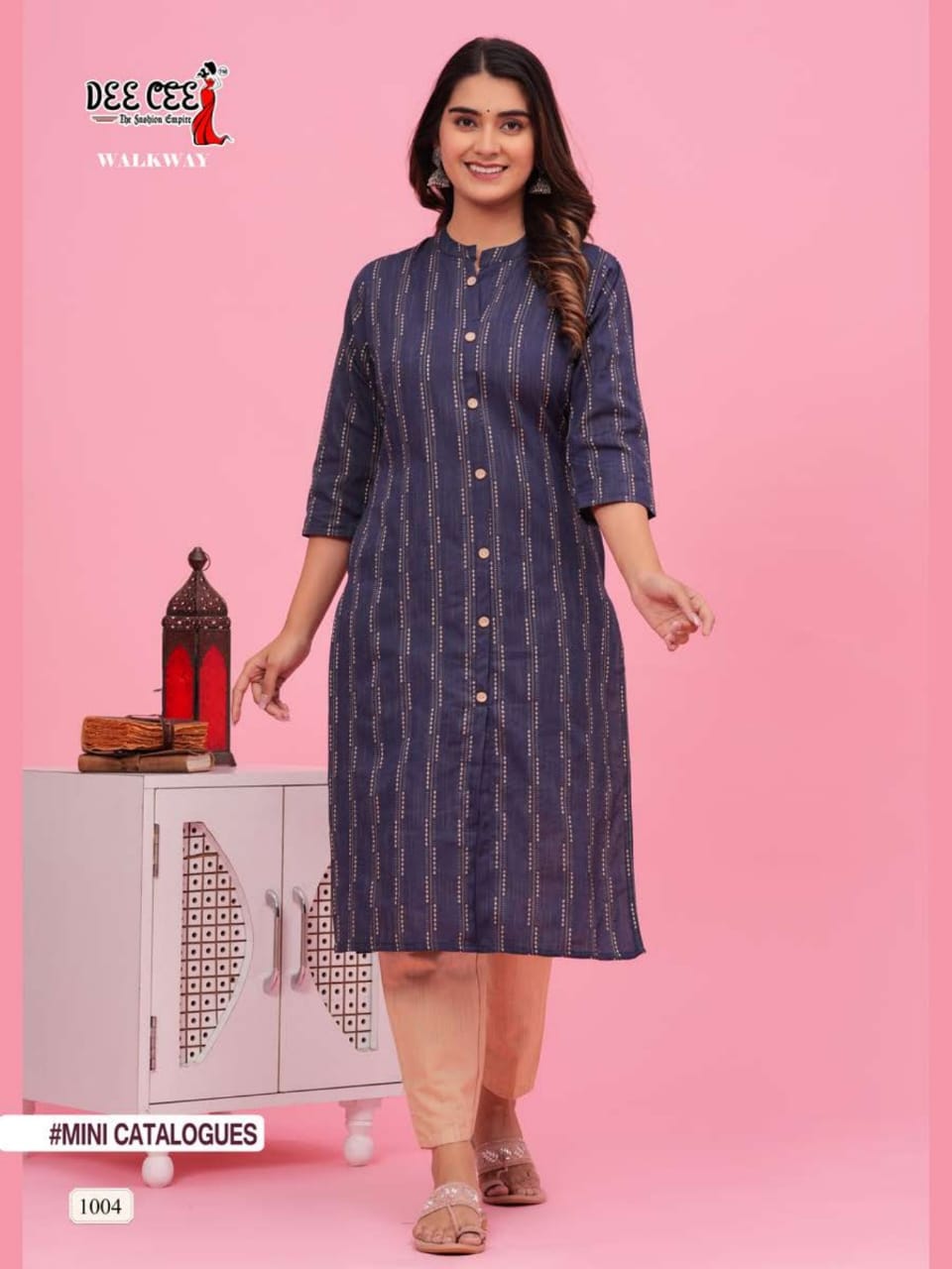 Walkway By Deecee Cotton Printed Kurti With Bottom Dupatta Catalog